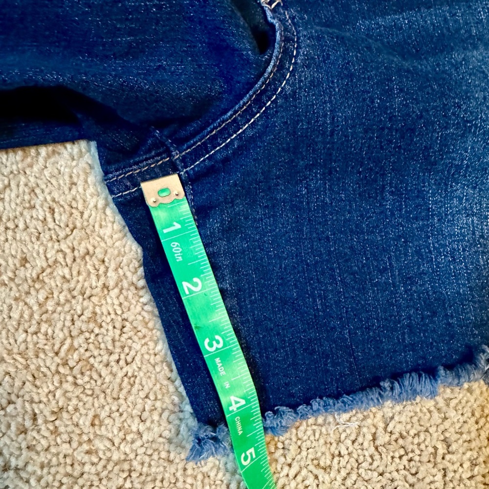 1822 Denim Dark Blue Jean Shorts - Picture 4 of 6